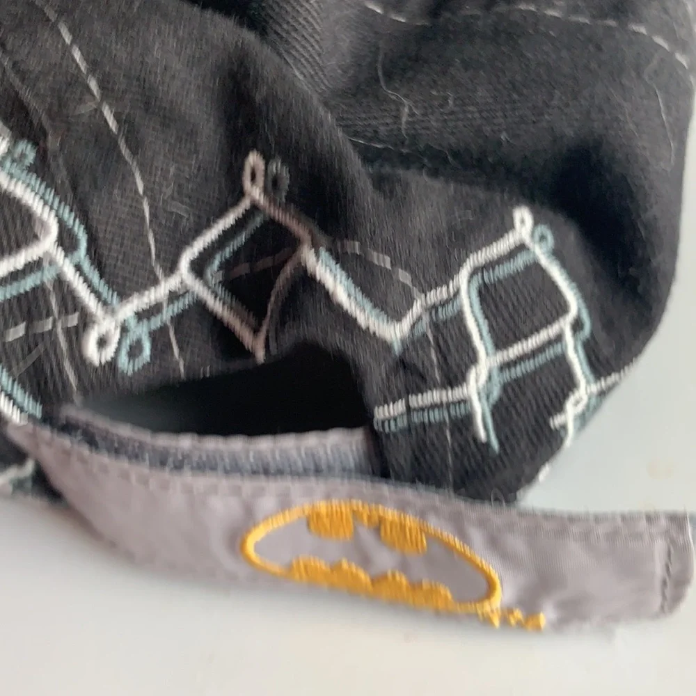 Vintage Y2K DC Comics Batman hat black baseball cap one size fits most boys
